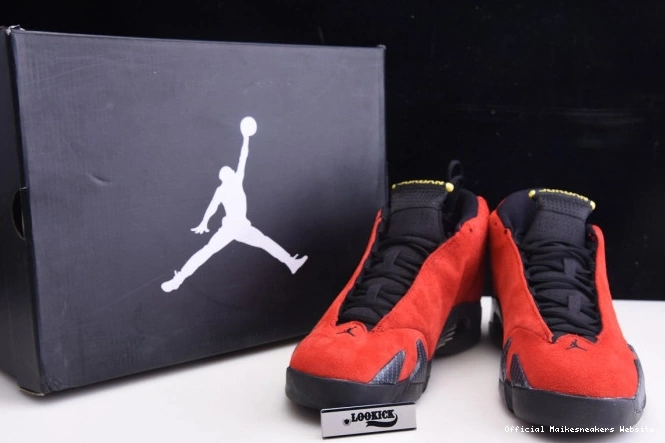 Official Maikesneakers Jordan Retro Air 14 654459-670 Challenge Red 0628